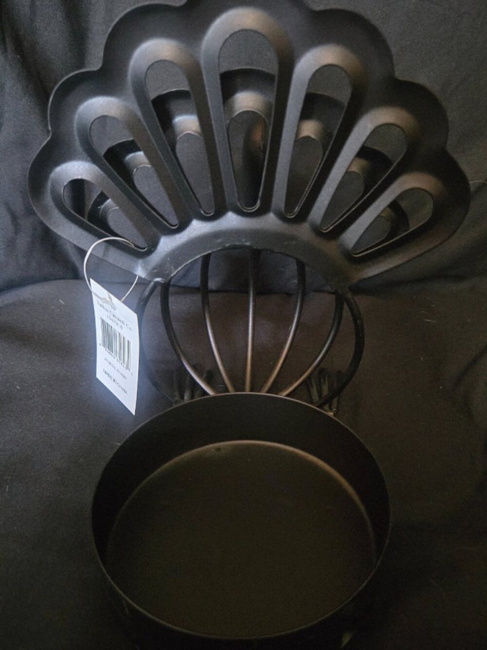 Yankee Candle Metal Turkey Candle Holder NWT Matte Black Thanksgiving Fall Decor - Picture 5 of 7